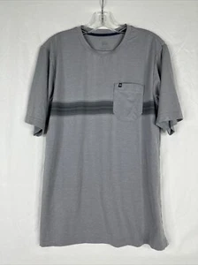 Travis Mathew T-shirt Mens Size M Gray Striped Short Sleeve Stretch - Picture 1 of 13