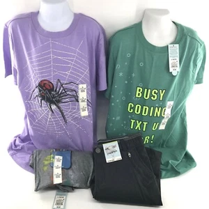 Girls Clothes Size L (12/14) Bundle Of 4pcs - 3 Shirts, 1 Pant - NEW -AW252 - Picture 1 of 12
