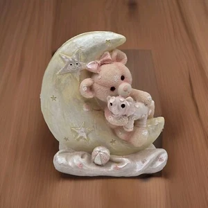 Nursery Room Pink Bear Figurine Greenbrier International Polystone Bear 4.5" H - Picture 1 of 12