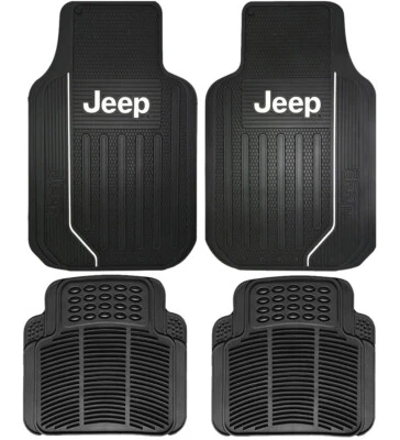 Nuevos tapetes de goma delanteros/traseros/traseros Jeep Elite para todo tipo de clima para auto camión SUV Foto 1 de 2