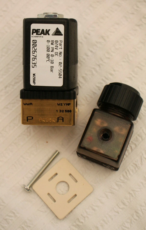 Peak Scientific Solenoid Valve 02-5504 24v -