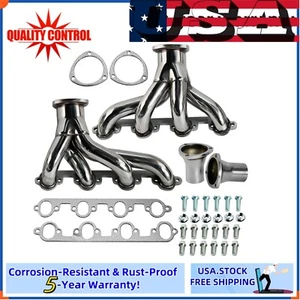 Stainless Shorty Hugger Exhaust Headers for Ford Big Block 429 460 7.0L 7.5L - Picture 1 of 9