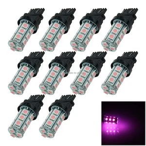 10x Pink AUTO 3157 Brake Lamp Reversing Light 18 5050 SMD LED 3456 3457 F003 - Picture 1 of 5