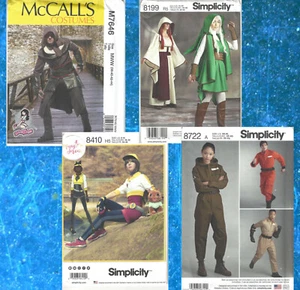 CHOOSE PATTERN -Video Game Costume Assassin Link Imposter Mens 38-52 Womens 6-24 - Picture 1 of 18