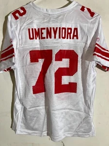 Camiseta deportiva para mujer Reebok de los Gigantes de Nueva York Osi Umenyiora blanca talla S - Imagen 1 de 2