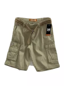 Salopette uomo Lee Cargo pantaloncino con cintura taglia 29 nuova con etichetta buff kaki - Foto 1 di 6