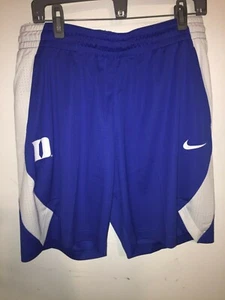 Women's NIKE Dri-Fit DUKE BLUE DEVILS Game Royal Blue with White Shorts L/XL/XXL - Picture 1 of 10