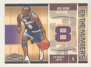 2003-04 Fleer Patchworks BY THE NUMBERS #BTN13 KOBE BRYANT Los Angeles Lakers - Foto 1 di 2