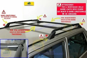 Barre Portatutto Specifiche Compatibili per FIAT Panda Young Porta Pacchi auto - Foto 1 di 7