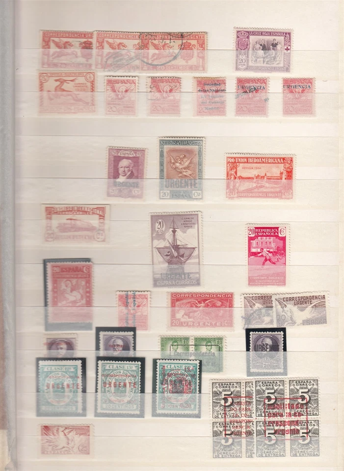 SPAIN 1905 express stamps MH/U/MNH (CV $570 EUR498) - Image 1 of 1