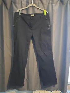 Pantalones para mujer Craghoppers UK 18 R L29" al aire libre caminar senderismo negros - Imagen 1 de 14