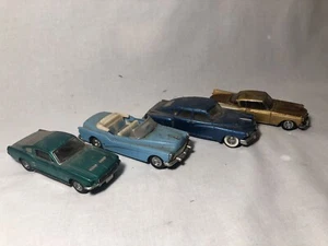 4 Car Dinky Matchbox 1:43 1967 Mustang Fastback Tucker Golden Hawk Buick Skylark - Picture 1 of 12