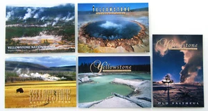 Cartoline USA America lotto 5 x Geysir Nationalpark YELLOWSTONE NATIONAL PARK - Foto 1 di 2