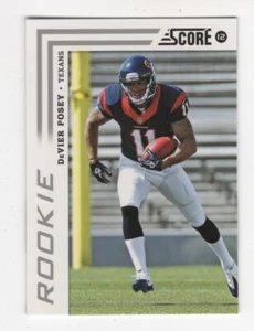 2012 PANINI SCORE GLOSSY FOOTBALL ROOKIE DeVIER POSEY HOUSTON TEXANS #323 - Picture 1 of 8
