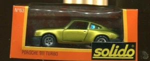  Solido-Porsche 911 #63 Turbo Metallic Green  die cast  France 1/43 scale  - Picture 1 of 1