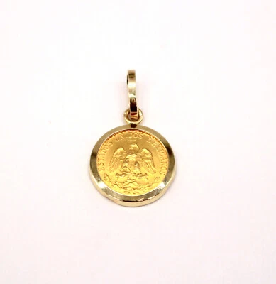1945 Dos Pesos  Estados Unidos Mexicanos Gold Coin Pendant 24k Yellow Gold 2.4g - Изображение 1 из 4