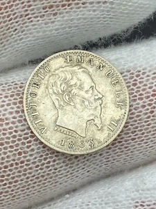 1863 Italia 20 Centesimi XF - Foto 1 di 2
