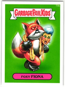 Foxy Fiona 75b 2014 Topps Garbage Pail Kids Series 2 GPK Sticker - Picture 1 of 2