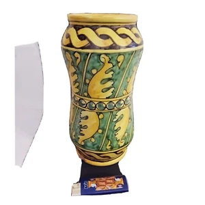 VASO ALBARELLO FARMACIA MAIOLICA POLICROMA - Foto 1 di 6