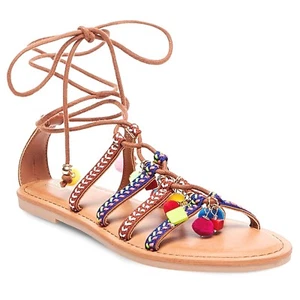 Mossimo Supply Sandalias Mujer Talla 11 Envolventes Tobillo Kayla Gladiador Sandalias NW - Imagen 1 de 8