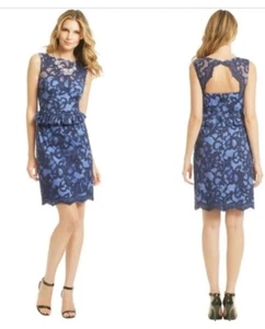 Lilly Pulitzer Gr. 4 Kiri dunkelblau Spitze Schößchen Kleid Hochzeit Guess Cocktail - Bild 1 von 7