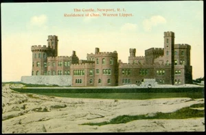 CHAS. WARREN LIPPET CASTLE - NEWPORT, RI POSTCARD - Picture 1 of 1