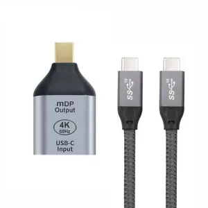 100W Cable USB-C Type C Female Source to Mini Displayport DP Sink HDTV Adapter - Picture 1 of 6