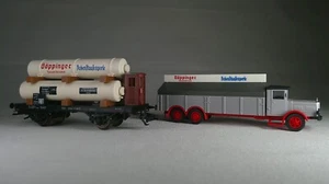 Marklin Museum 2004 HO 1:87 Wagon (Flat Freight Car) and Truck - Picture 1 of 6