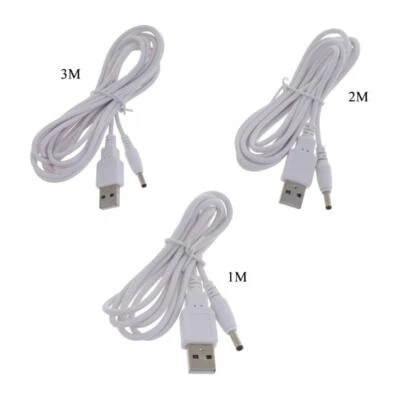 1m/2m/3m 3.5mm x 1.35mm Female to USB Type A Male Adapter Power Cable Wire - Image 1 of 4