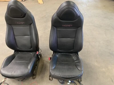 06-09 PONTIAC SOLSTICE GXP BLACK FRONT RIGHT & LEFT SEAT ASSEMBLY OEM LOT3343 - Image 1 of 4