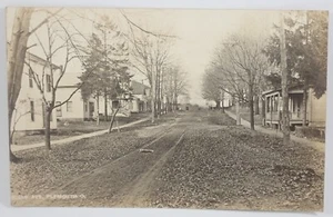 ANTIQUE VELOX RPPC PLYMOUTH OHIO MILLS AVE DIVIDED BACK POSTCARD - Picture 1 of 7