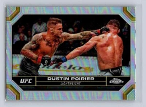 2024 Topps Chrome UFC #64 Dustin Poirier -Refractor-Lightweight - Picture 1 of 2