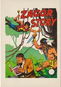 ZAGOR CARTOLINA ZAGOR STORY - COPERTINE CELEBRI - Picture 1 of 1