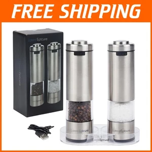 USB-C Wiederaufladbare Salz- und Pfeffermühlen - Bild 1 von 11