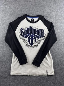 Southpole Thermal Shirt Mens XXL White Waffle Knit Grunge Y2K Affliction MMA - Picture 1 of 7