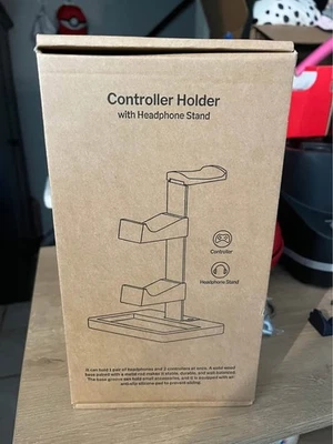Solid Wood Controller Holder and Headphone Stand-Organizer Rack - Image 1 of 4
