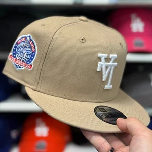 Logotipo invertido New Era LA Dodgers '60 aniversario' caqui 9FIFTY Snapback - Imagen 1 de 4