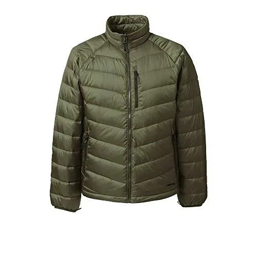 NUEVA Chaqueta de Plumón Lands' End Para Hombre S 800 Empacable Oliva Ahumada Ligera Puffer Foto 1 de 4