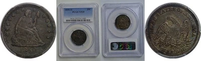 1850-O 25C Seated Liberty Quarter PCGS VF-25 - Image 1 of 3