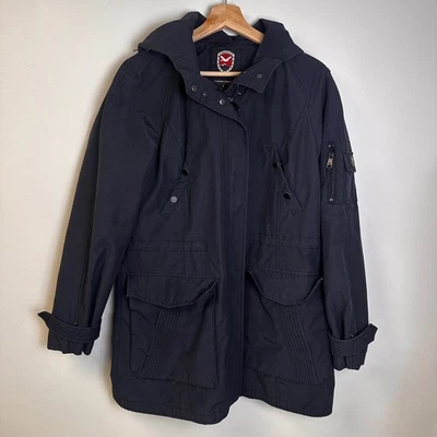 1 Madison Expedition Heritage Coat Womens Large Hooded Anorak Down Details - Image 1 of 4