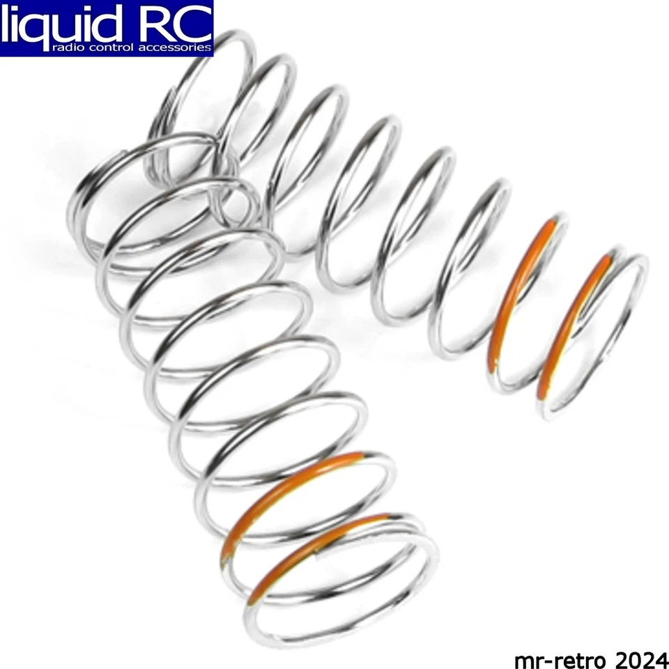 TKR6106 LF Shock Spring Set Front 1.6x9.0 57mm Orange Tekno RC