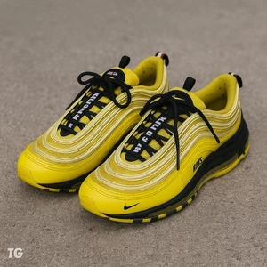 Nike Air Max 97 Juvenil 6Y GS Amarillo Negro BV1242-700 Zapatos Atléticos Usados - Imagen 1 de 9