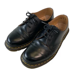 Used Dr.Martens Comme Des Garcons Homme Deux 1461 Elastic Cdg Leather Shoes Blac - Picture 1 of 9