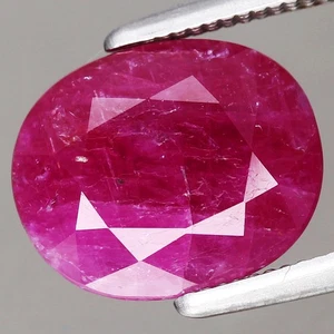 3,11 quilates 9,4 x 7,7 mm ovalado 100 % natural rubí rojo rosado sin calentar, piedra preciosa de África - Imagen 1 de 4