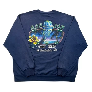 Sudadera de Colección Años 90 Ron Jon Surf Cuello Redondo Ft. Lauderdale Florida Para Hombre XL - Imagen 1 de 11