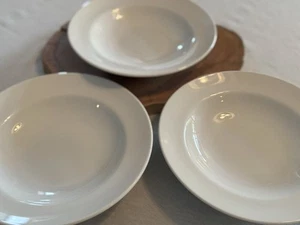 Set Of 3 Williams Sonoma Japan Brasserie White Soup / Pasta Rimmed Bowls 9” - Picture 1 of 11