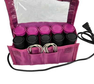 Remington Compact Dual Worldwide Voltage Travel Hair Setter Hot Rollers Fuchsia - Image 1 of 4