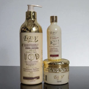 Authentic Easy Glow Gold Glutathione Body Lotion, Serum 80mls, Face Cream - Picture 1 of 7