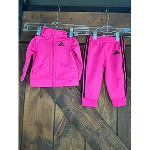 Adidas pink girls 6 month Track Suit - Picture 1 of 5