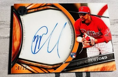 JP Crawford 2018 Topps Tribute Rookie Auto 10/25 Phillies TA-JC Mariners - Image 1 of 3